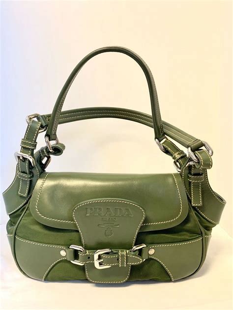 prada milano green bag|prada milano bag vintage.